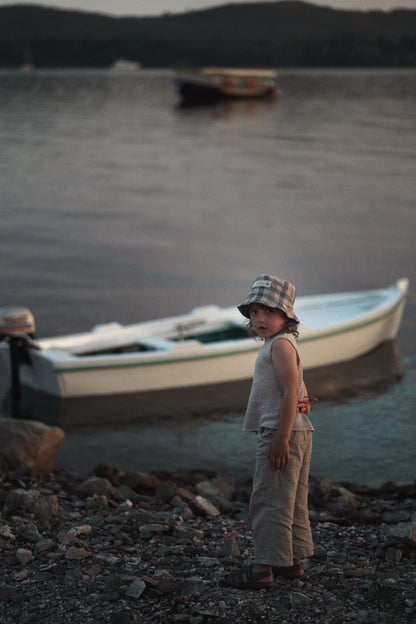 【オーダー会】'NO EARS' LINEN HAT [SHOMKA] 【2026年4月中旬以降順次発送】