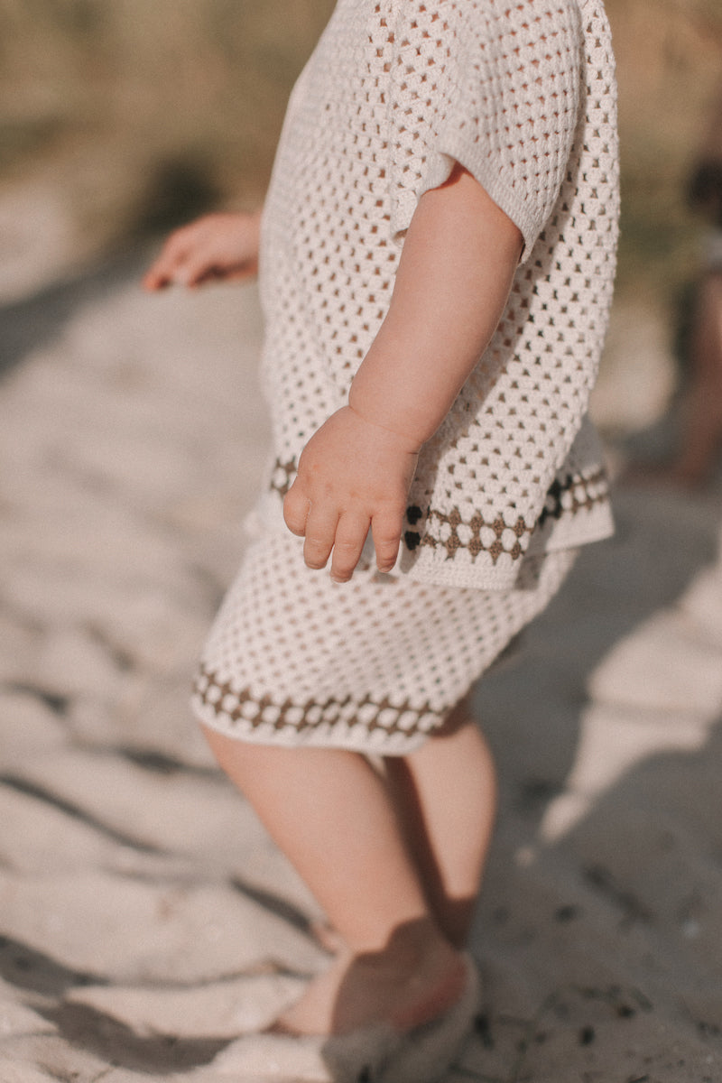 [GROWN] Hand Crochet Shirt / Coconut