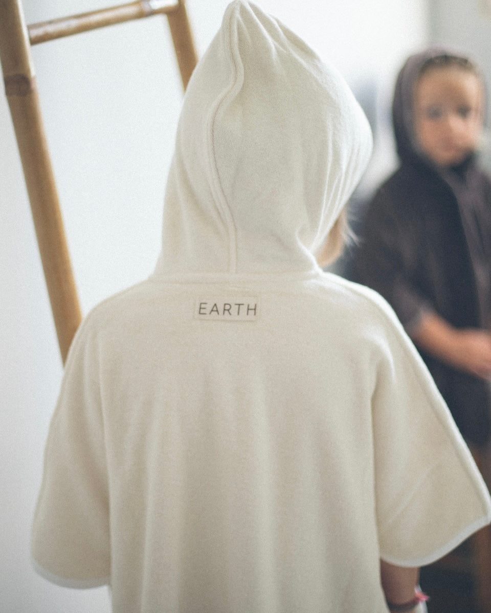 Towel Poncho - Ecru Cream [EARTH THE ARCHIVE] (26AW)