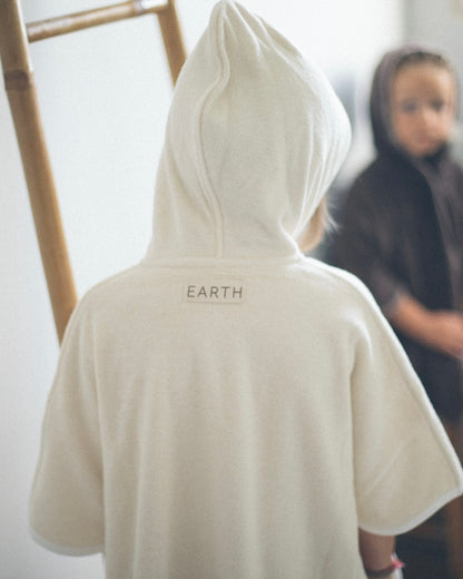 Towel Poncho - Ecru Cream [EARTH THE ARCHIVE] (26AW)