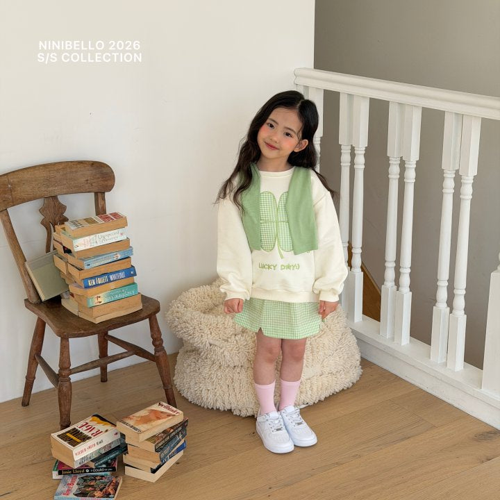 【予約販売】Sour check skirt [NINIBELLO] (26SS)【2026年2月下旬以降順次発送】