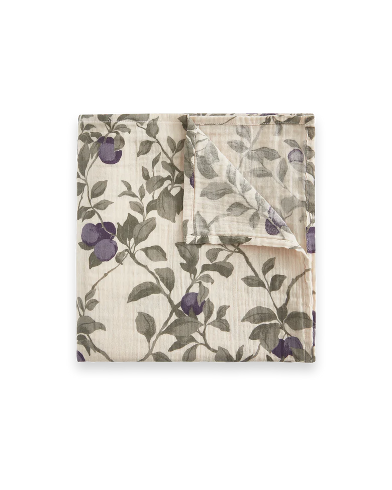Muslin Swaddle Blanket - PLUM [garbo&friends]