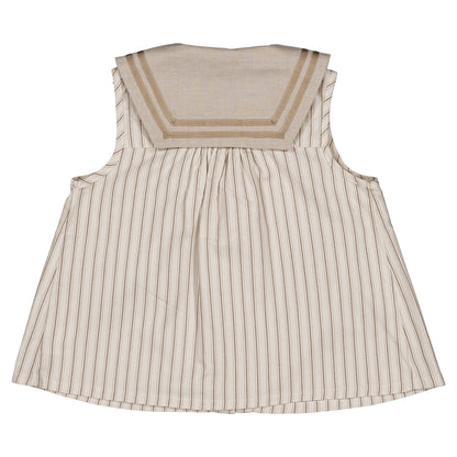 blouse MUETTE - beige large stripes [Maison Marelle](25SS DROP2)