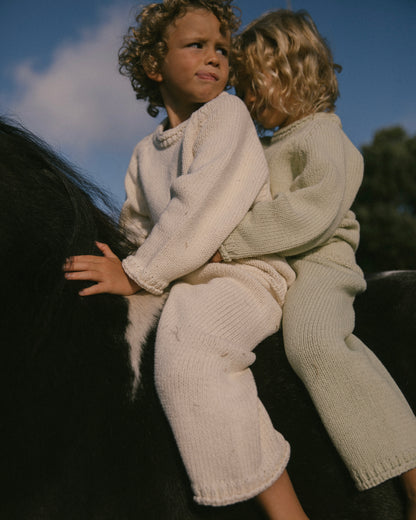 Knit bottom - Light Olive [EARTH THE ARCHIVE] (26AW)