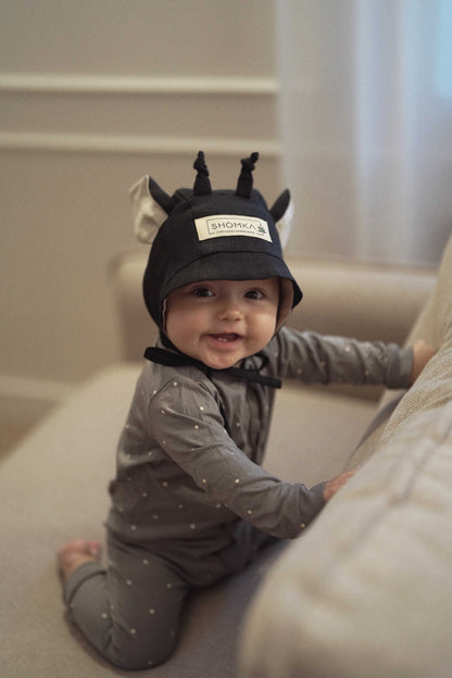 【オーダー会】'GIRAFFE' LINEN BONNET [SHOMKA] 【2026年4月中旬以降順次発送】