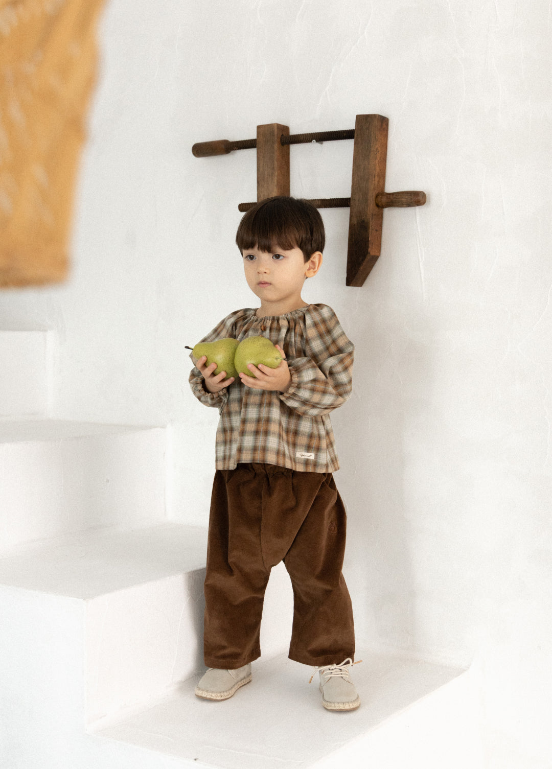 Forest Check Blouse [Doucement] (25AW)【2025年10月下旬以降お届け予定】