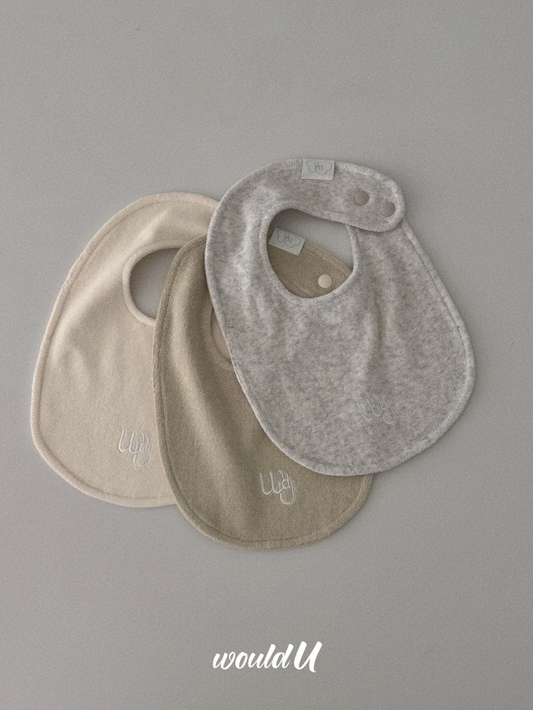 【オーダー会】cloud terry bibs [wouldU]【2025年10月中旬以降順次お届け予定】