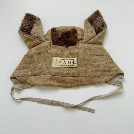 WOOL DEER BRIM BONNET - TUNDRA (ALPACA EAR)