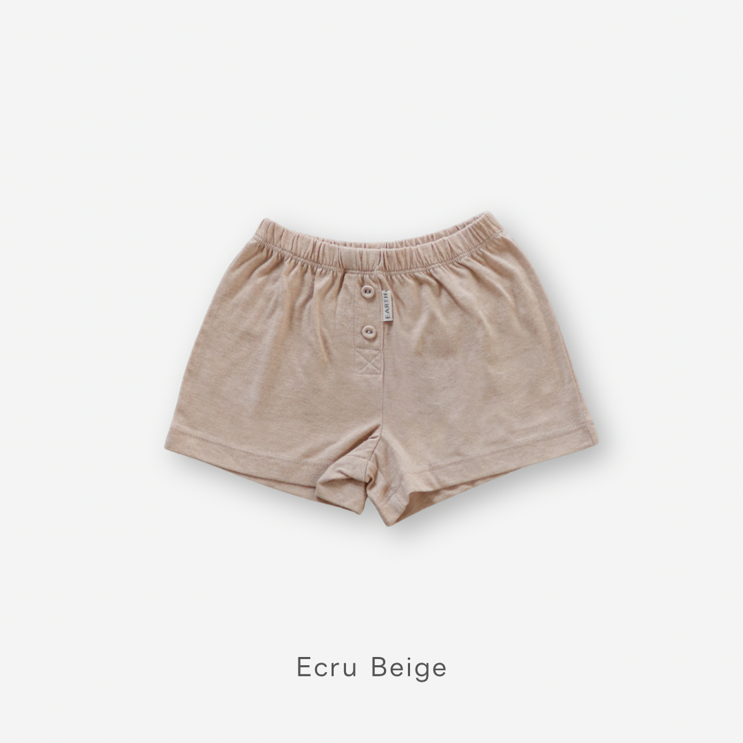 【26年11月オーダー会】 Button Shorts [EARTH THE ARCHIVE] (全2色) 【2026年3月上旬以降お届け予定】