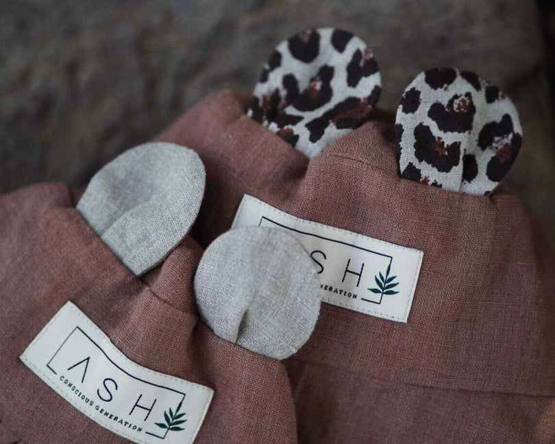 【未使用】ASH generation リネン　BEAR HAT 海外オーダー品 オーダー会】[ASH generation] BEAR HAT (linen) 【2024年5月