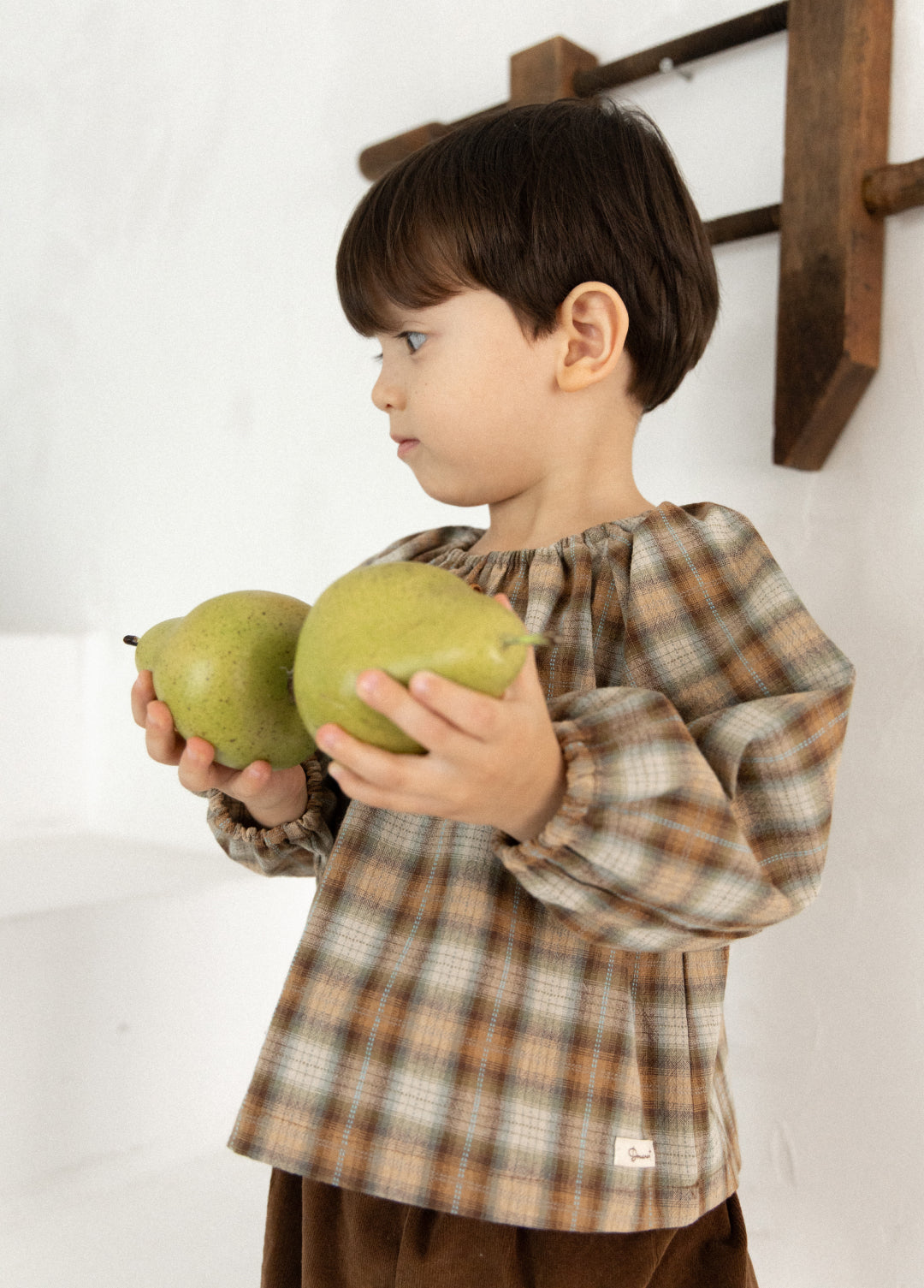 Forest Check Blouse [Doucement] (25AW)【2025年10月下旬以降お届け予定】