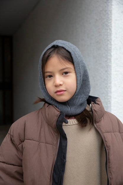 Merino Balaclava - Anthracite [Façade](26AW)drop1