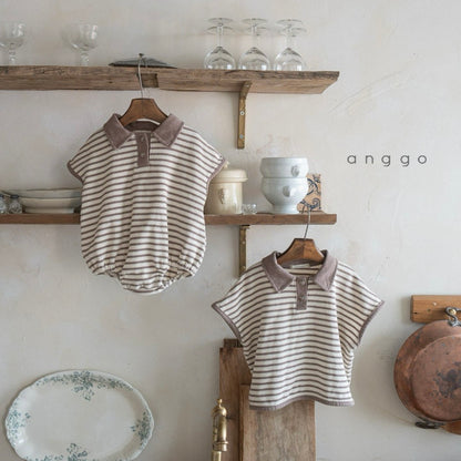 [anggo] kit-kat collar romper - SS24