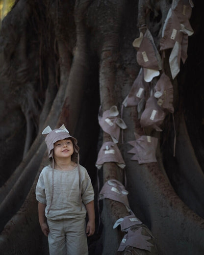 【オーダー会】[ASH generation] SQUIRREL HAT (linen) 【2024年5月中旬以降順次発送】