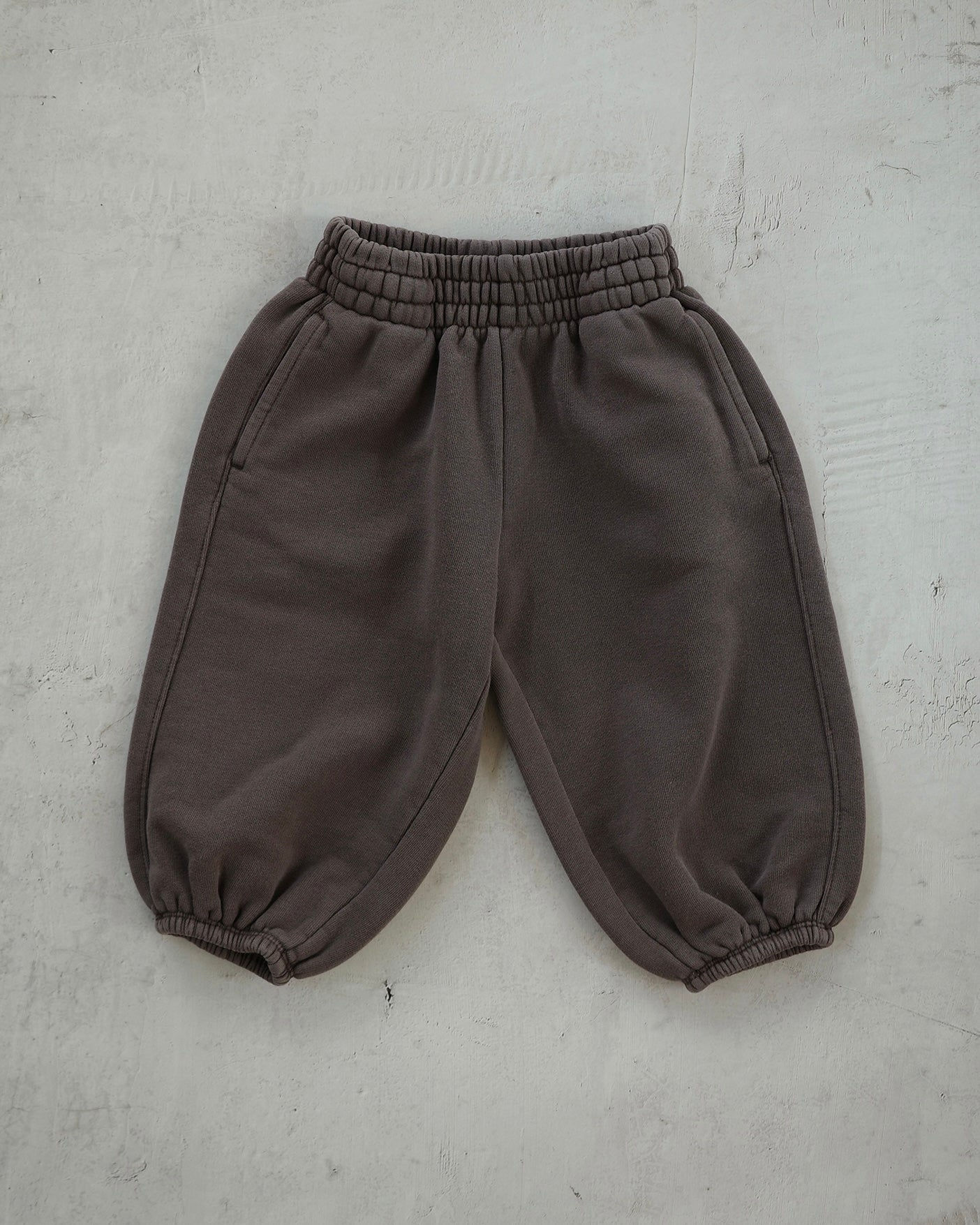 Organic French terry bottom - Brown [EARTH THE ARCHIVE] (26AW)