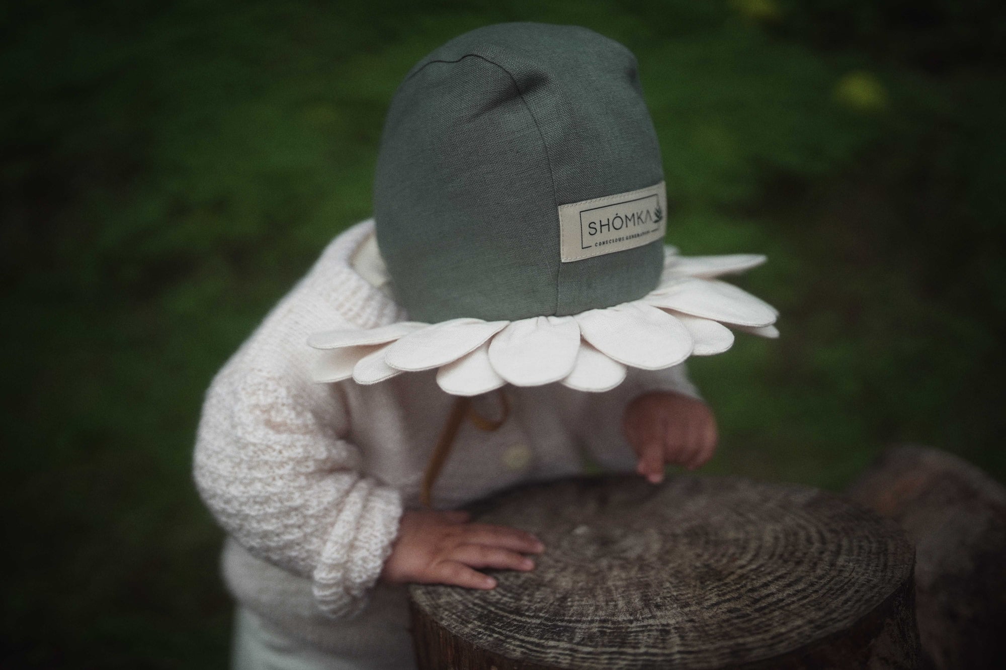【オーダー会】'DAISY' LINEN FLOWER BONNET [SHOMKA] 【2026年5月下旬以降順次発送】