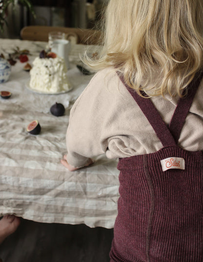 Retro Ribbed Footed Tights - Fig Blend [SILLY Silas]