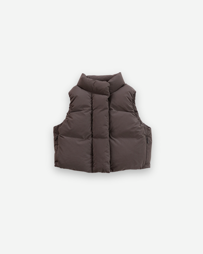 Padded vest - Brown [EARTH THE ARCHIVE] (26AW)