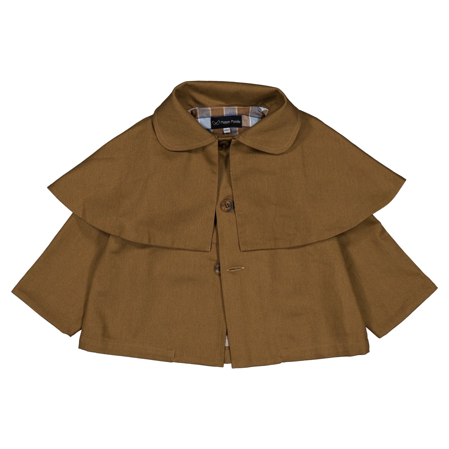 Jacket AMOVIBLE cape SHERLOCK- HONEY BROWN [Maison Marelle](25SS DROP2)
