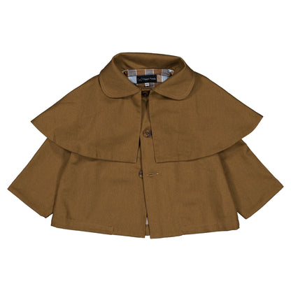 Jacket AMOVIBLE cape SHERLOCK- HONEY BROWN [Maison Marelle](25SS DROP2)