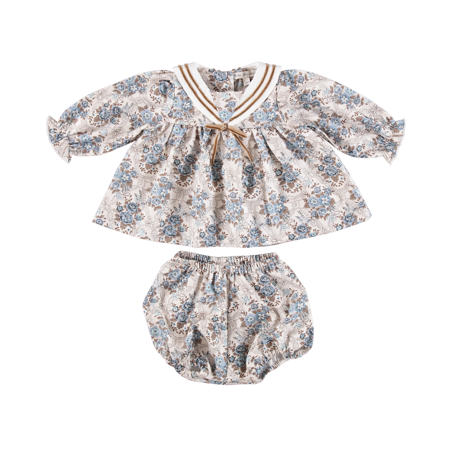 Catherine Baby Set - Vintage Floral [Bebe Organic](26AW)drop1