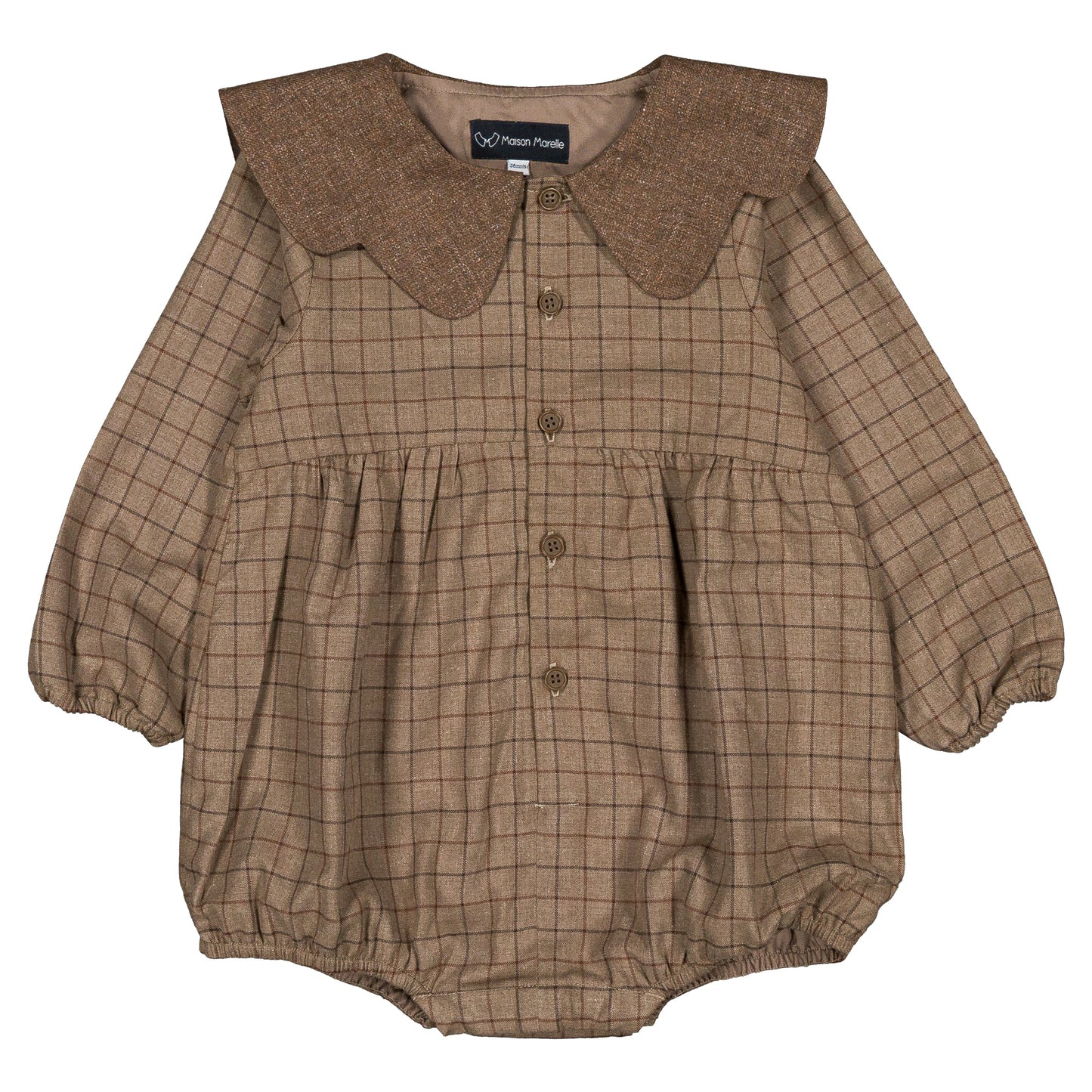 【オーダー会】 Romper NEUILLY - brown [Maison Marelle](25AW Drop1) 【2025年12月中旬以降発送予定】
