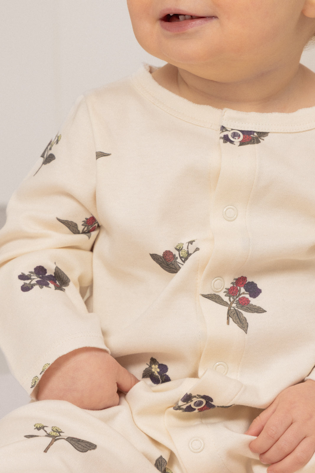 BEN JUMPSUIT - ECRU / BLACKBERRIES [STUDIO BOHEME] (25AW)
