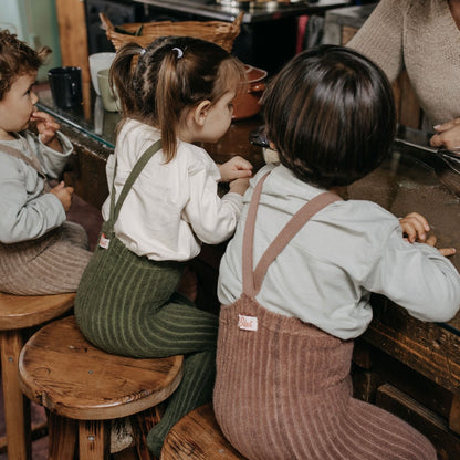 Granny Teddy Footed Tights With Braces - Granola [SILLY Silas]