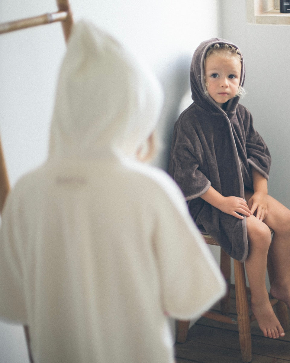 Towel Poncho - Ecru Cream [EARTH THE ARCHIVE] (26AW)