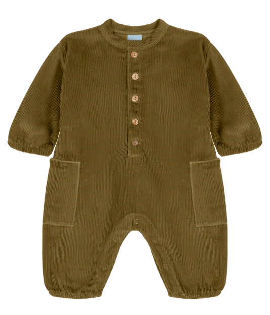 【予約販売】 BIG PAPI JUMPSUIT - GREEN NUTRIA [STUDIO BOHEME] (25AW) 【2025年9月中旬以降入荷予定】