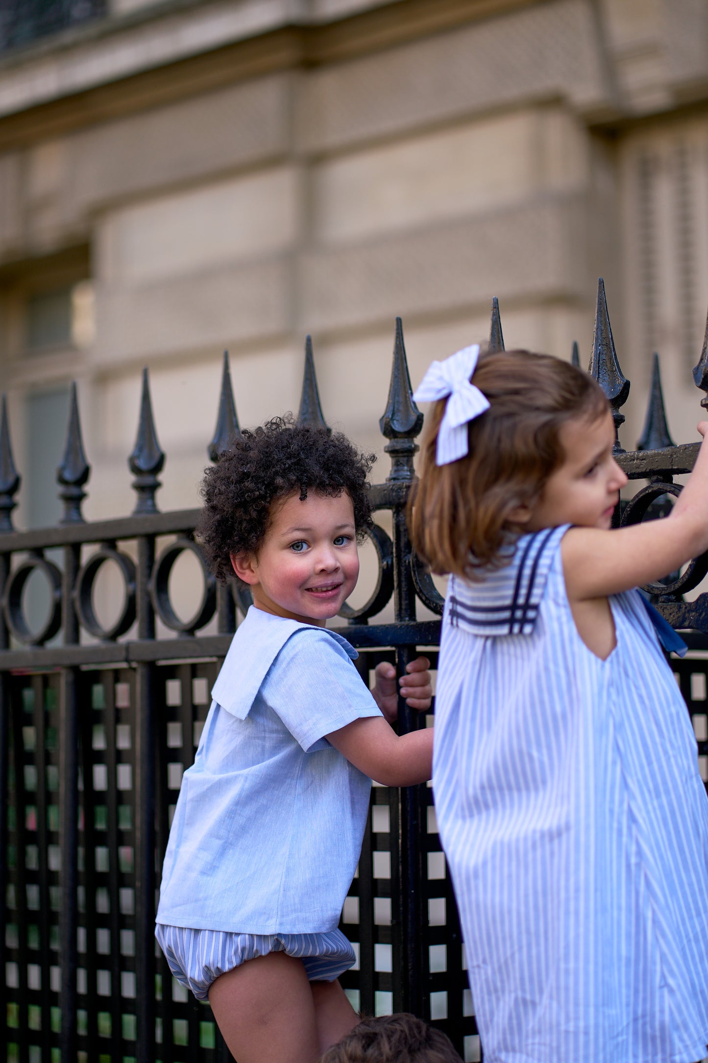 Dress LUCO - ice blue stripes [Maison Marelle] (26SS)