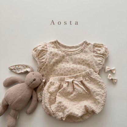 [aosta] Olivia bloomer (ivory flower) - SS24