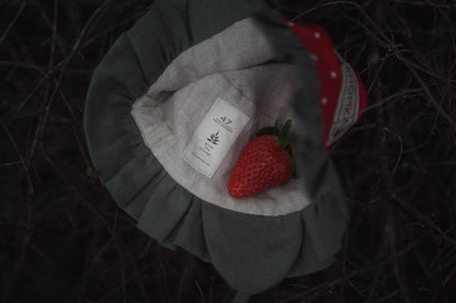 【オーダー会】'STRAWBERRY' LINEN FRUITS HAT [SHOMKA] 【2026年4月中旬以降順次発送】
