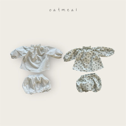 【予約商品】bebe-smoke bloomer set [Oatmeal] (26SS)【2026年3月中旬以降順次発送】