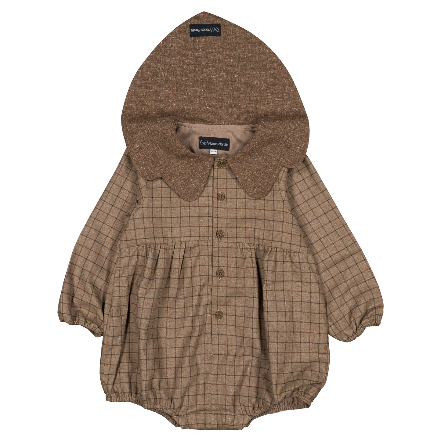 【オーダー会】 Romper NEUILLY - brown [Maison Marelle](25AW Drop1) 【2025年12月中旬以降発送予定】