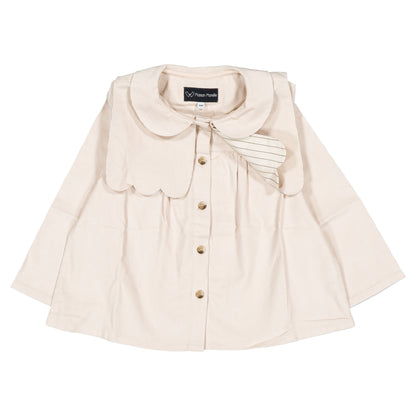 【オーダー会】 Blouse GRENELLE - velvet beige [Maison Marelle](25AW Drop1) 【2025年12月中旬以降発送予定】