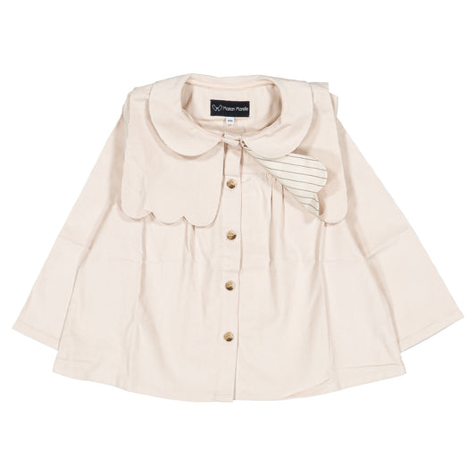 【オーダー会】 Blouse GRENELLE - velvet beige [Maison Marelle](25AW Drop1) 【2025年12月中旬以降発送予定】