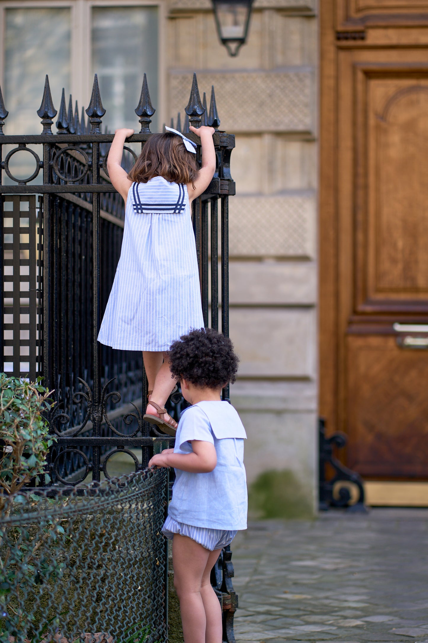 Dress LUCO - ice blue stripes [Maison Marelle] (26SS)