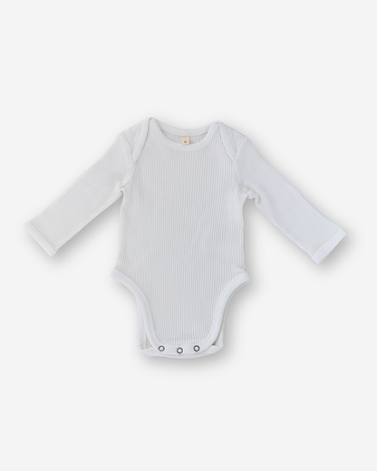 Longsleeve baby suit - White [EARTH THE ARCHIVE] (26AW)