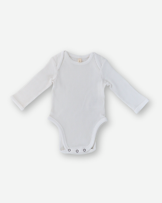 Longsleeve baby suit - White [EARTH THE ARCHIVE] (26AW)