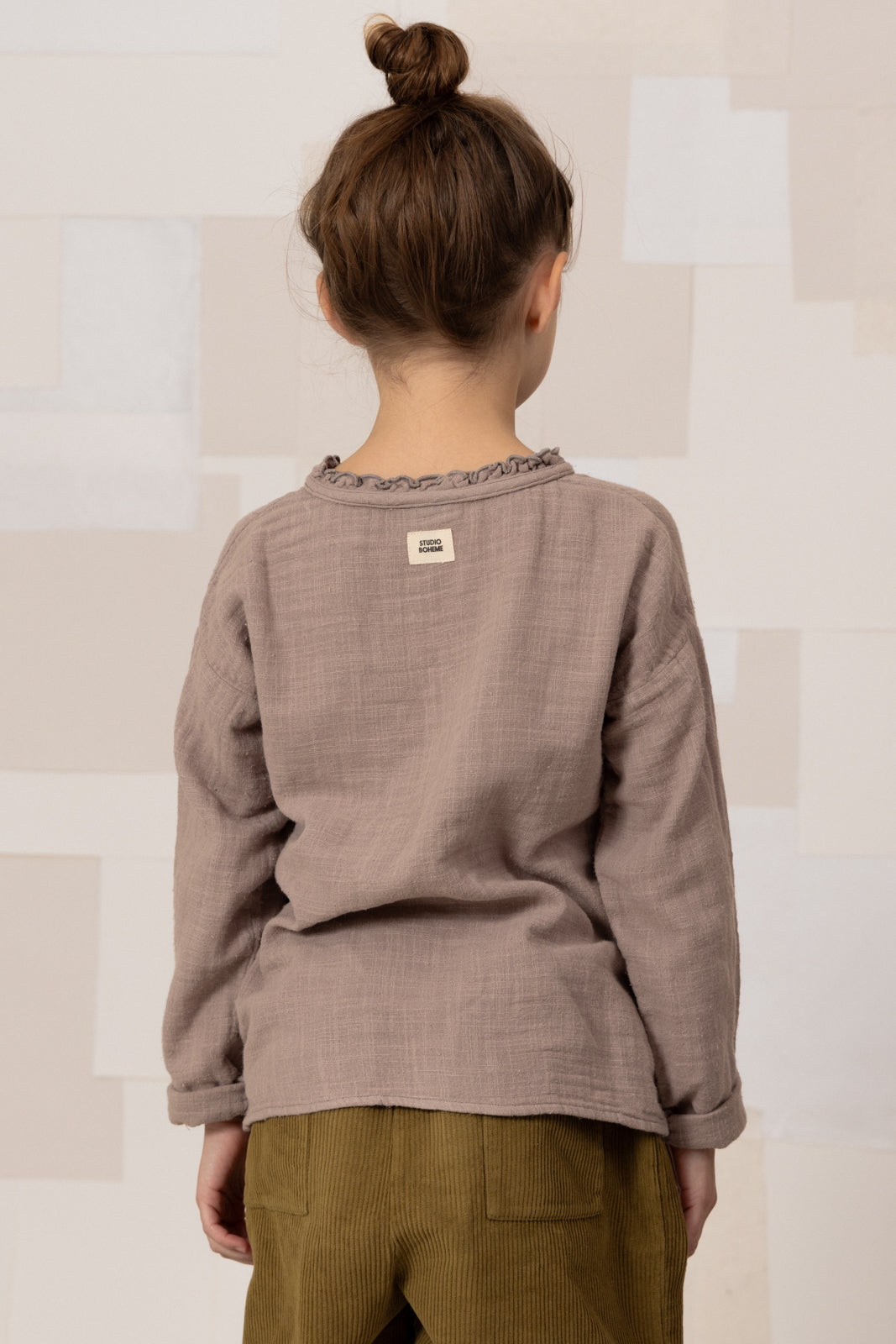 OLYMPE BLOUSE - LIGHT MAUVE [STUDIO BOHEME] (25AW)