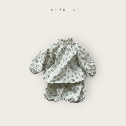 【予約商品】bebe-smoke bloomer set [Oatmeal] (26SS)【2026年3月中旬以降順次発送】