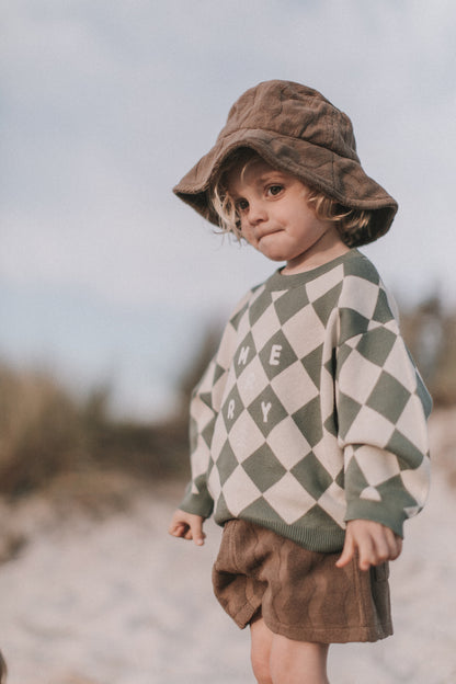 [GROWN] Terry Bucket Hat / Mud