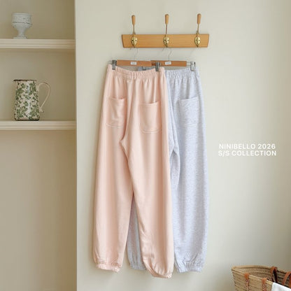 【予約販売】Milk Lace Jogger Pants (Adult) [NINIBELLO] (26SS)【2026年2月下旬以降順次発送】