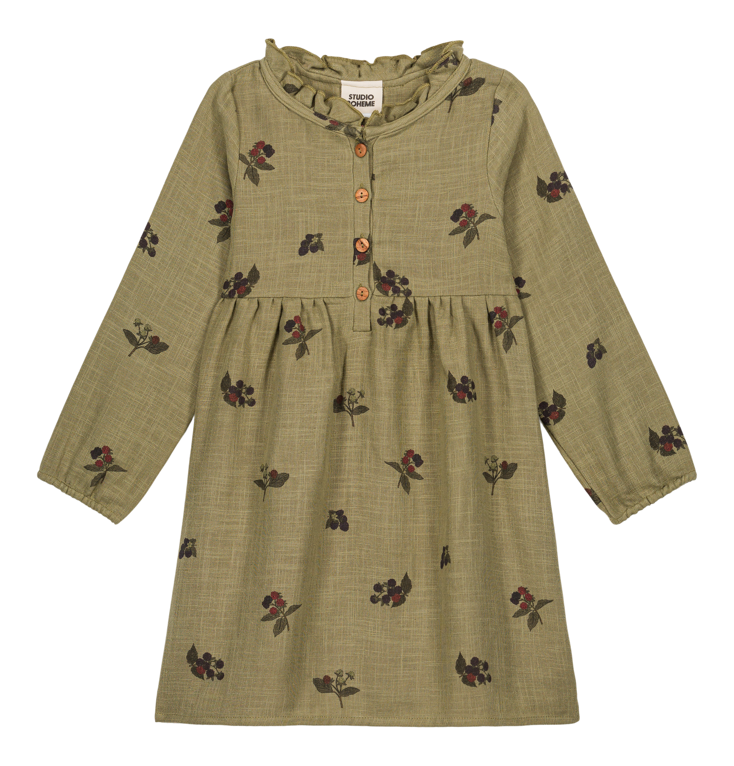 【予約販売】 VERMONT DRESS - GREEN ALOE  / BLACKBERRIES [STUDIO BOHEME] (25AW) 【2025年9月中旬以降入荷予定】