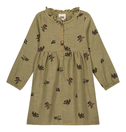【予約販売】 VERMONT DRESS - GREEN ALOE  / BLACKBERRIES [STUDIO BOHEME] (25AW) 【2025年9月中旬以降入荷予定】