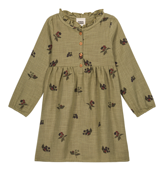 【予約販売】 VERMONT DRESS - GREEN ALOE  / BLACKBERRIES [STUDIO BOHEME] (25AW) 【2025年9月中旬以降入荷予定】