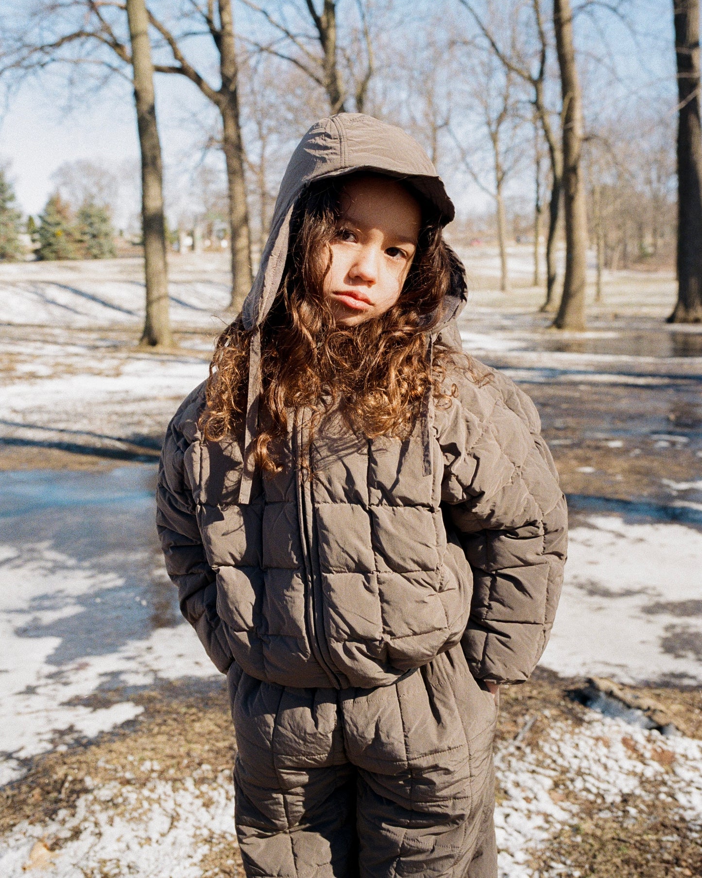 Ear muff cap - Brown [EARTH THE ARCHIVE] (26AW)