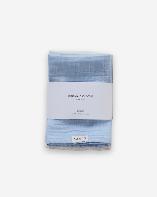 Plant dyed organic cloths set - Solid [EARTH THE ARCHIVE] (26AW)