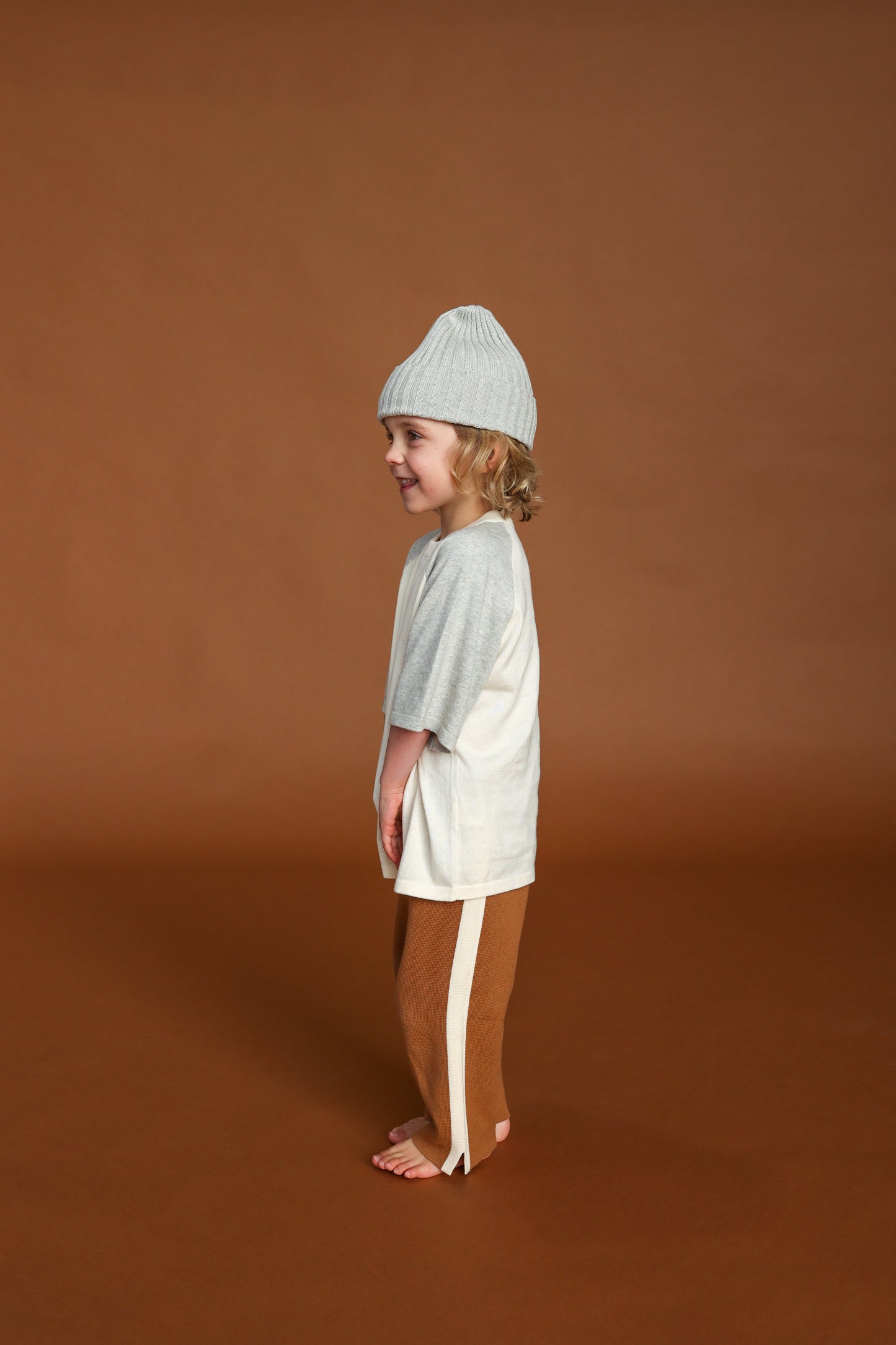 Ribbed Pixie Beanie - Grey Marle [GROWN](25KIDS CLUB)